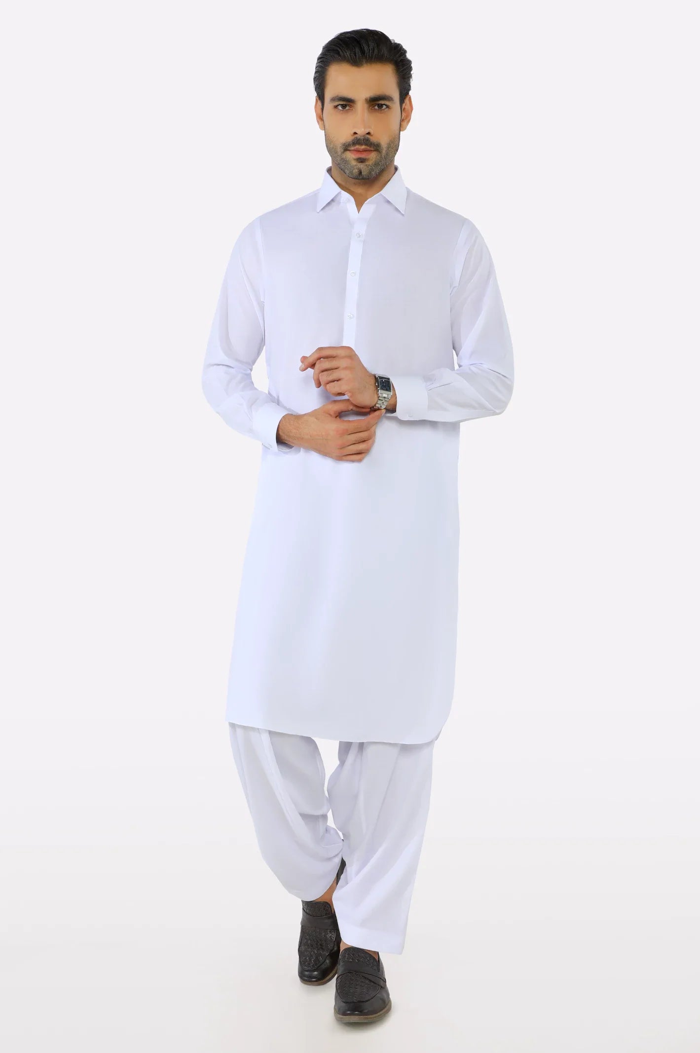 White Wash & Wear Shalwar Kameez