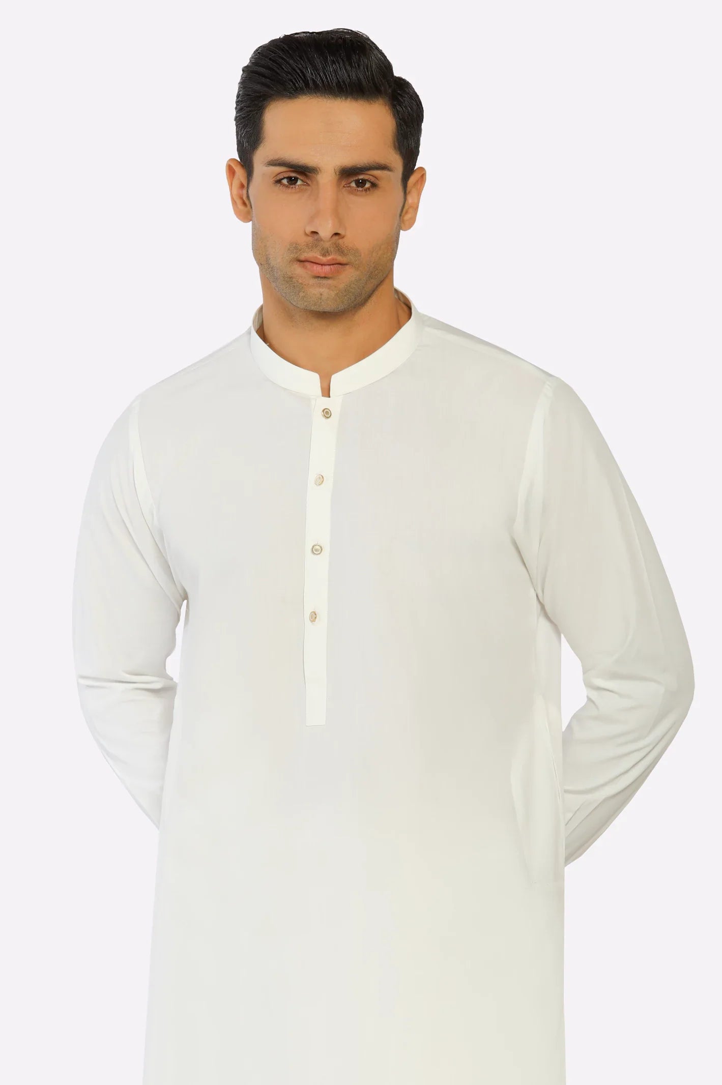 Off White Wash & Wear Shalwar Kameez