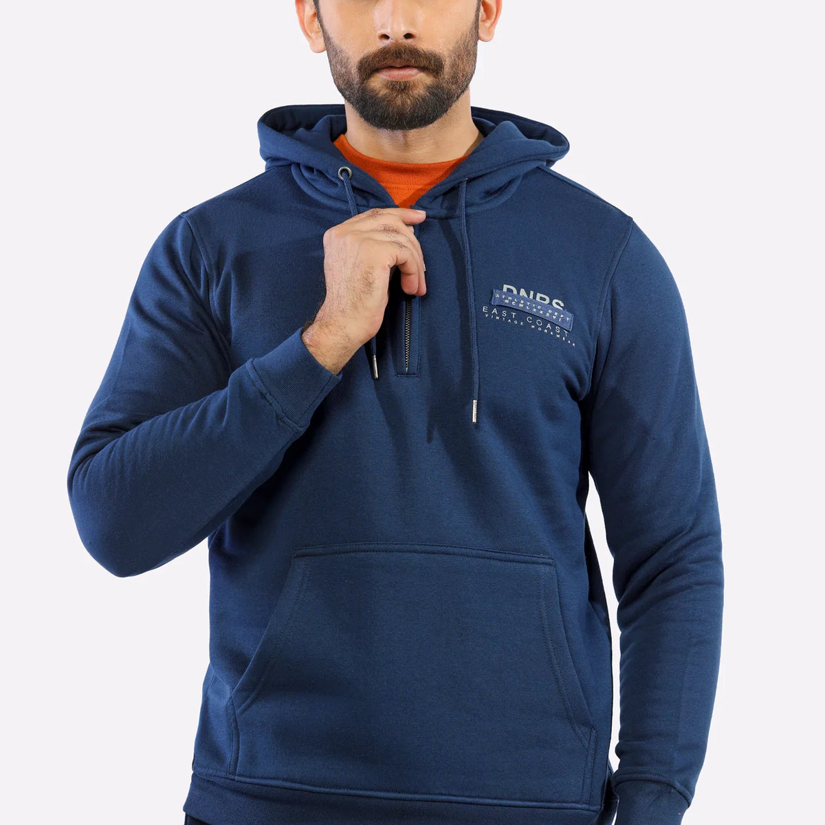 Navy Blue Basic Hoodie