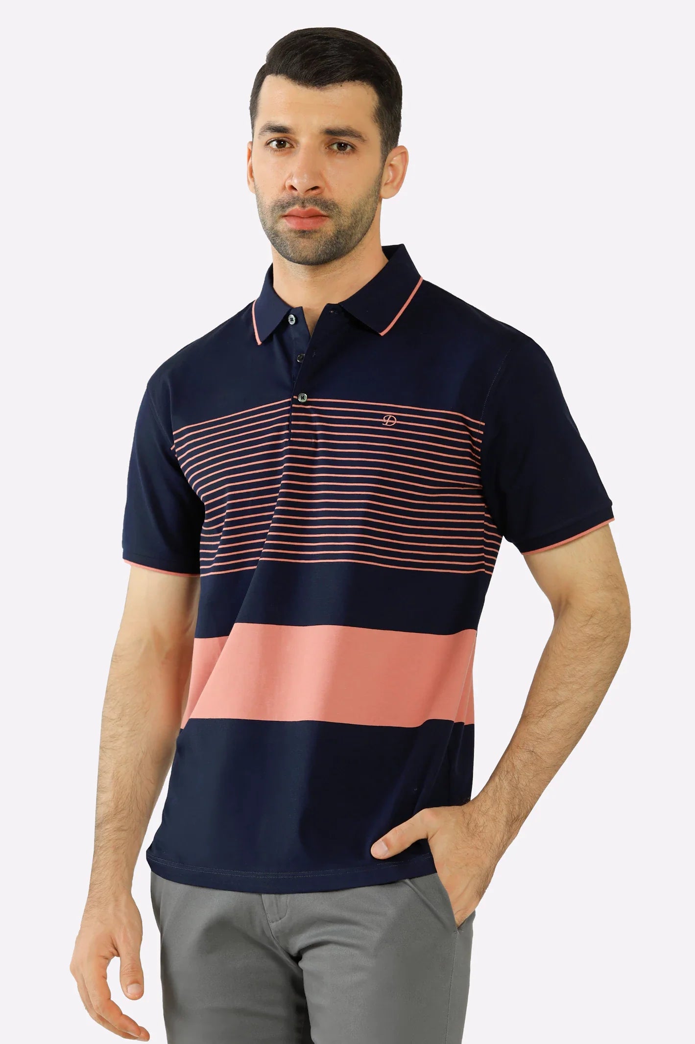 Purple Yard Dyed Polo