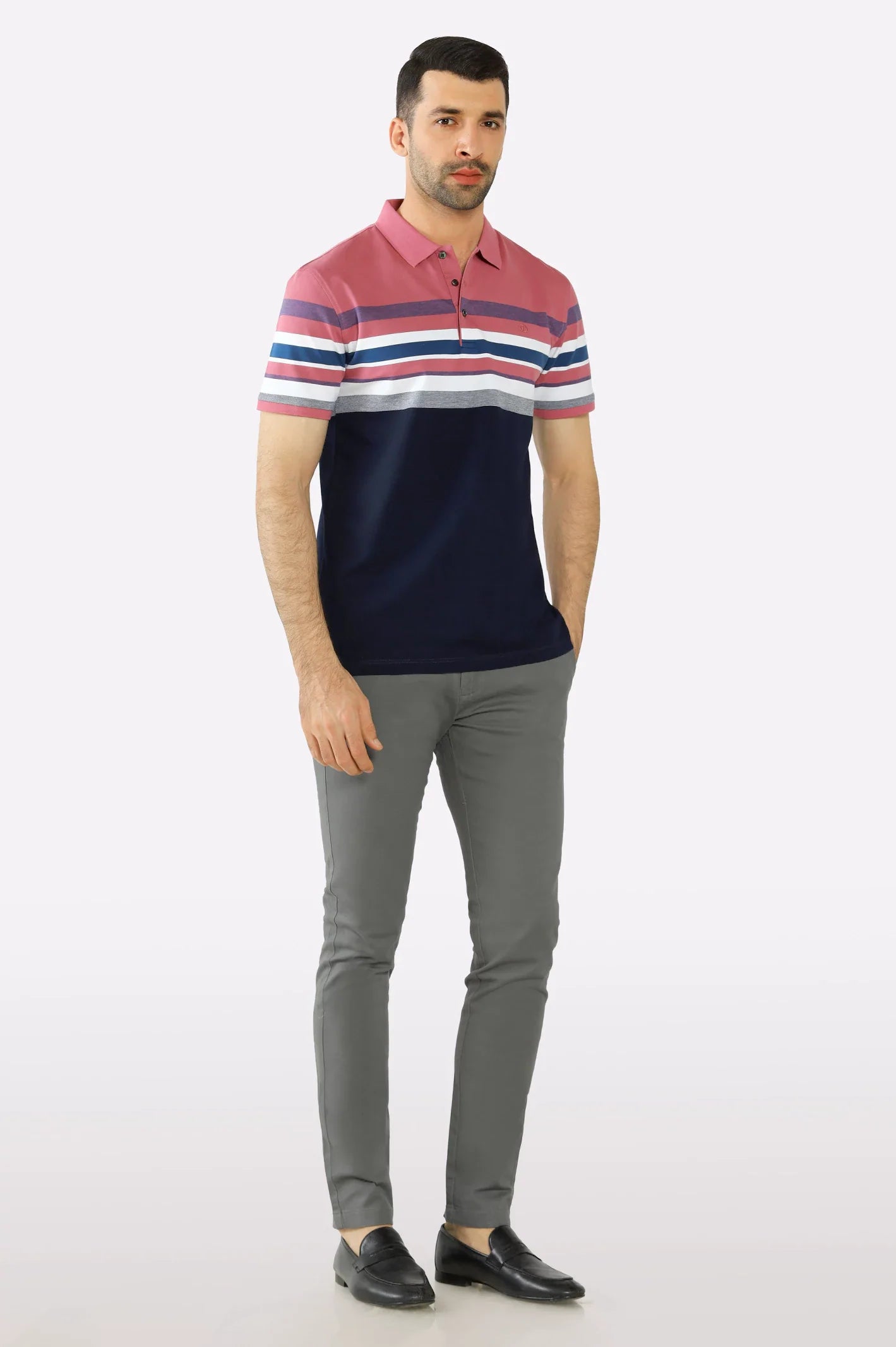 Purple Yard Dyed Polo
