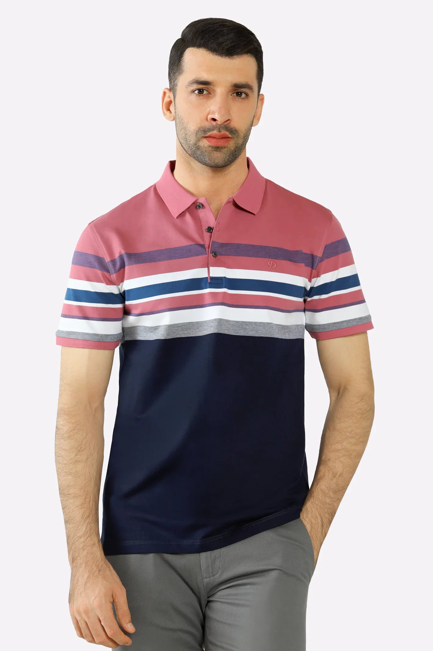 Purple Yard Dyed Polo