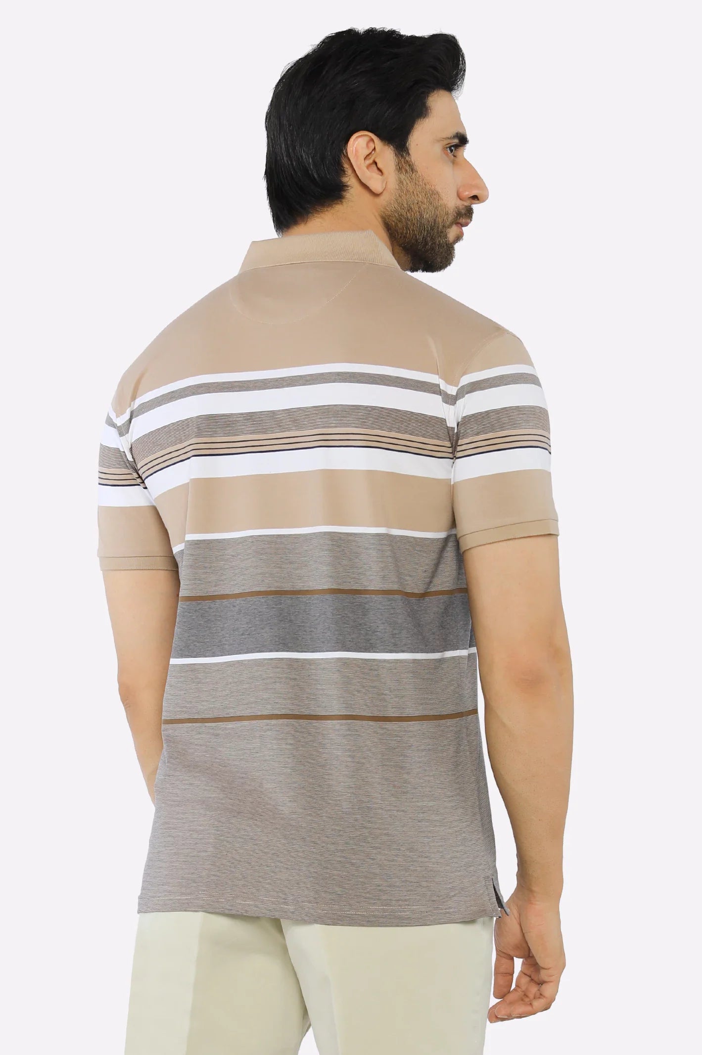 Fawn Yarn Dyed Polo