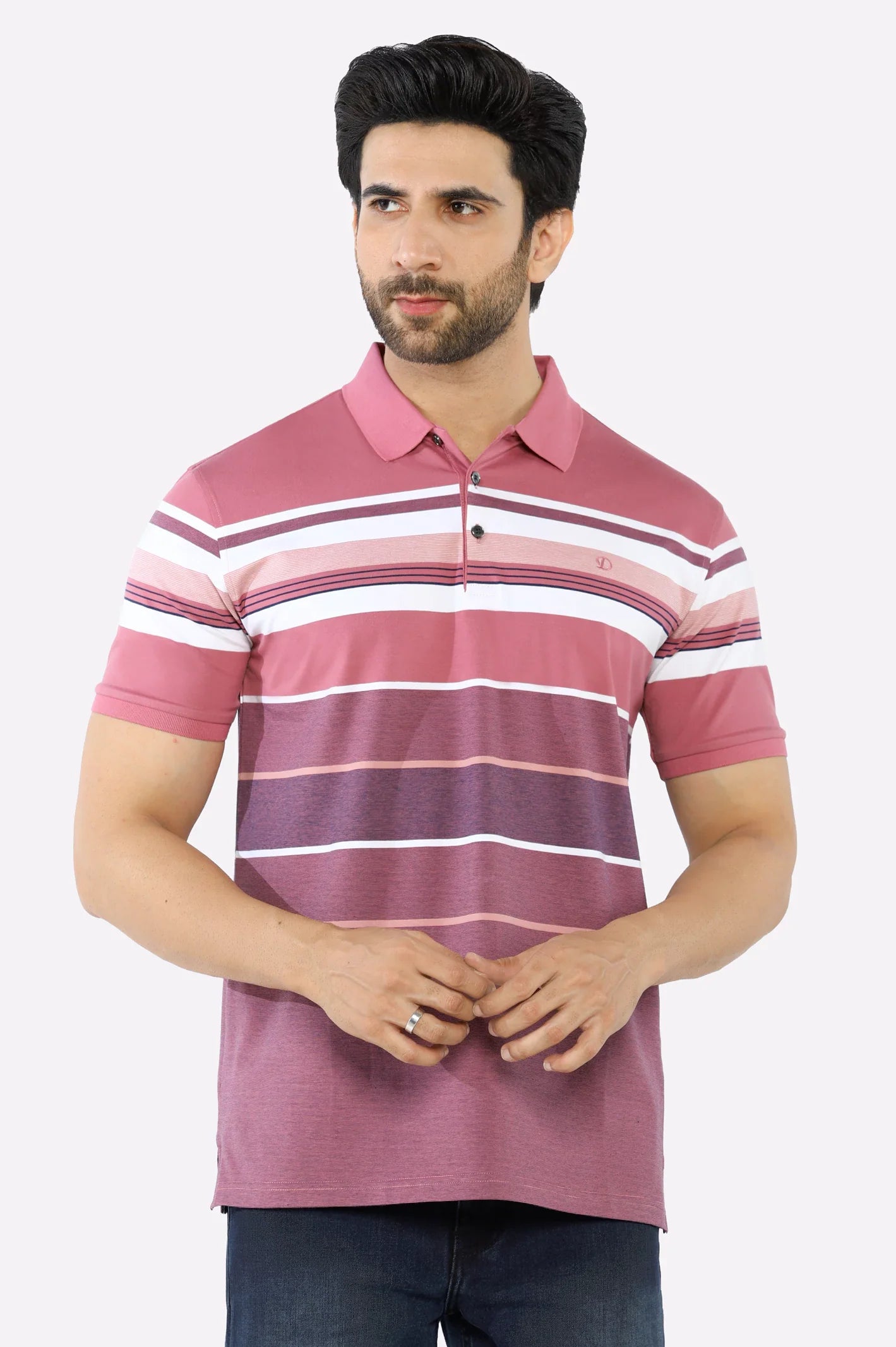 Purple Yard Dyed Polo