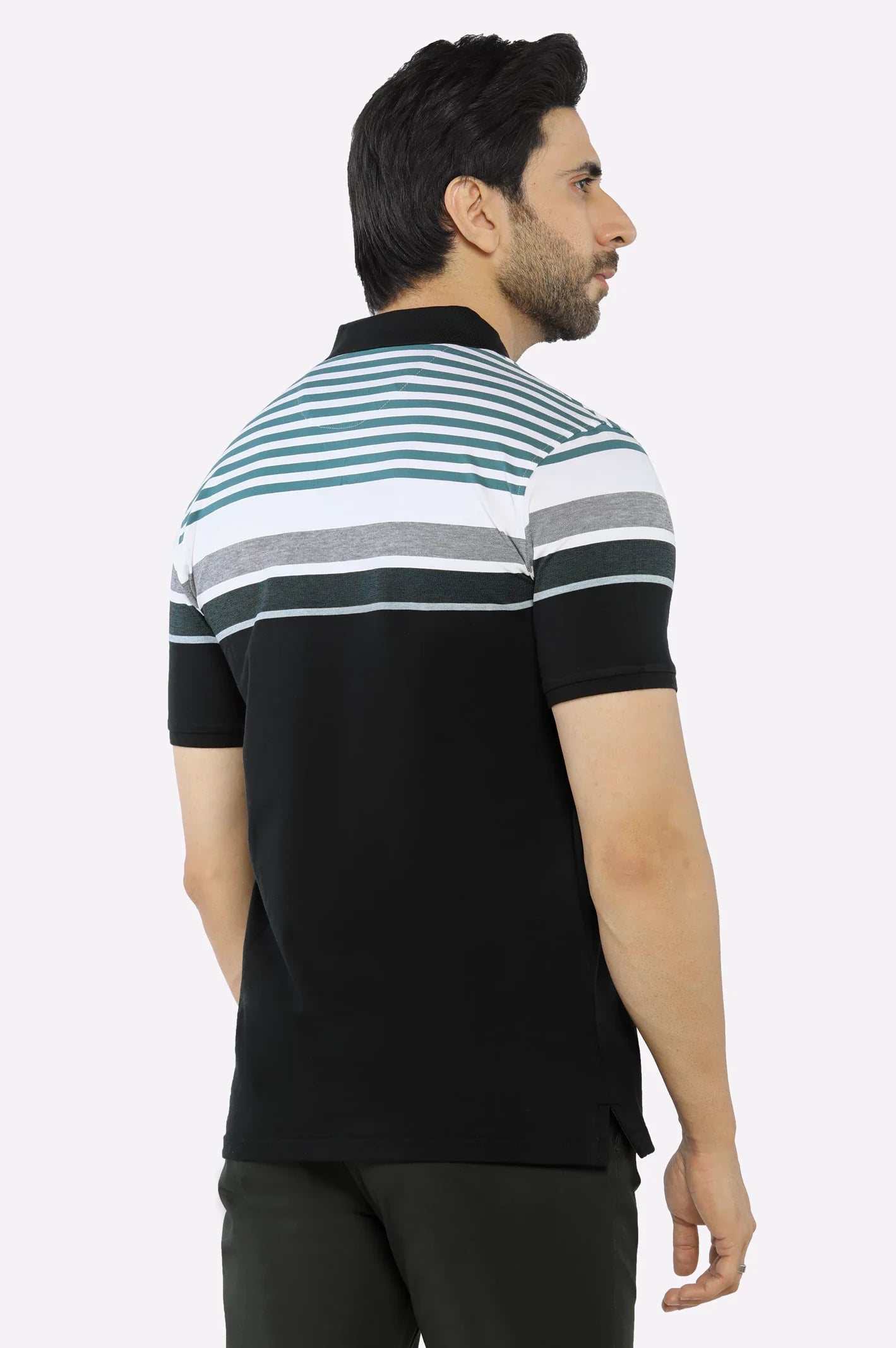 Green Yarn Dyed Polo
