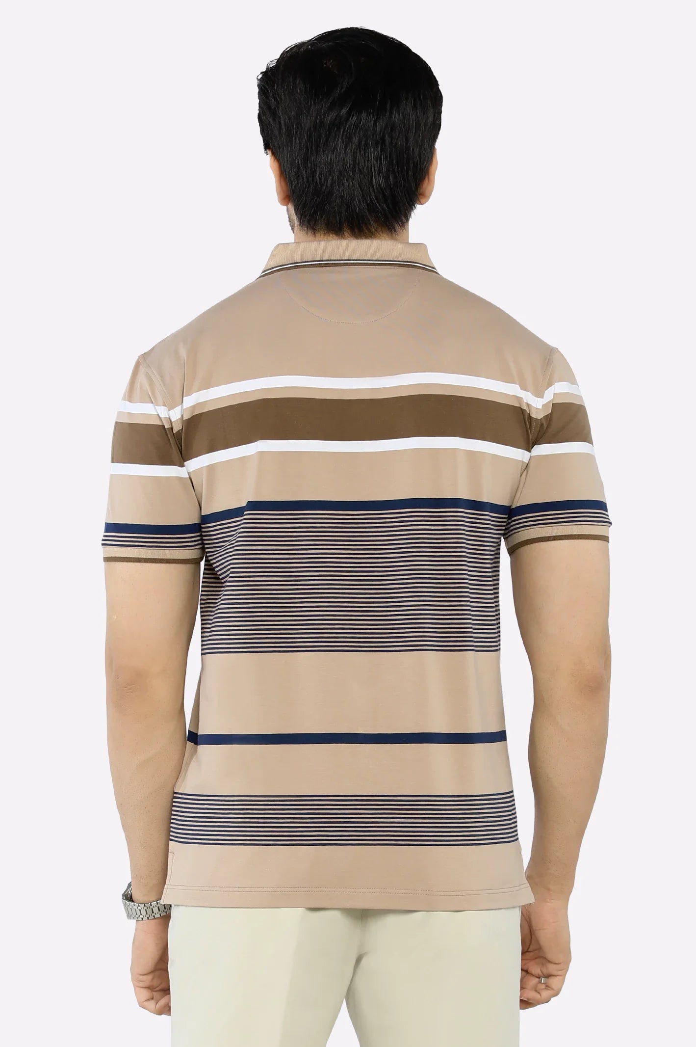 Light Brown Yarn Dyed Polo