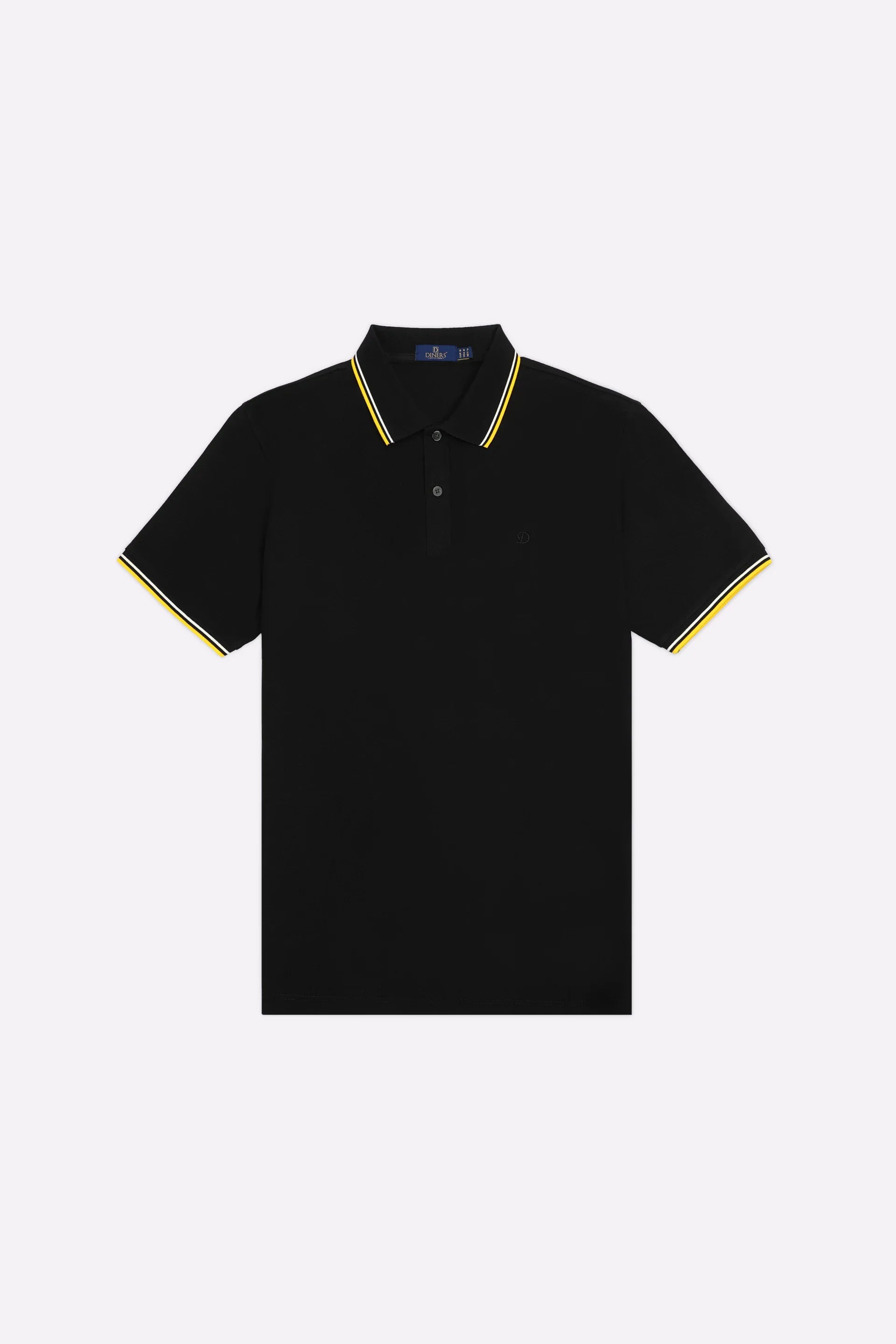 Black Mercerised Polo