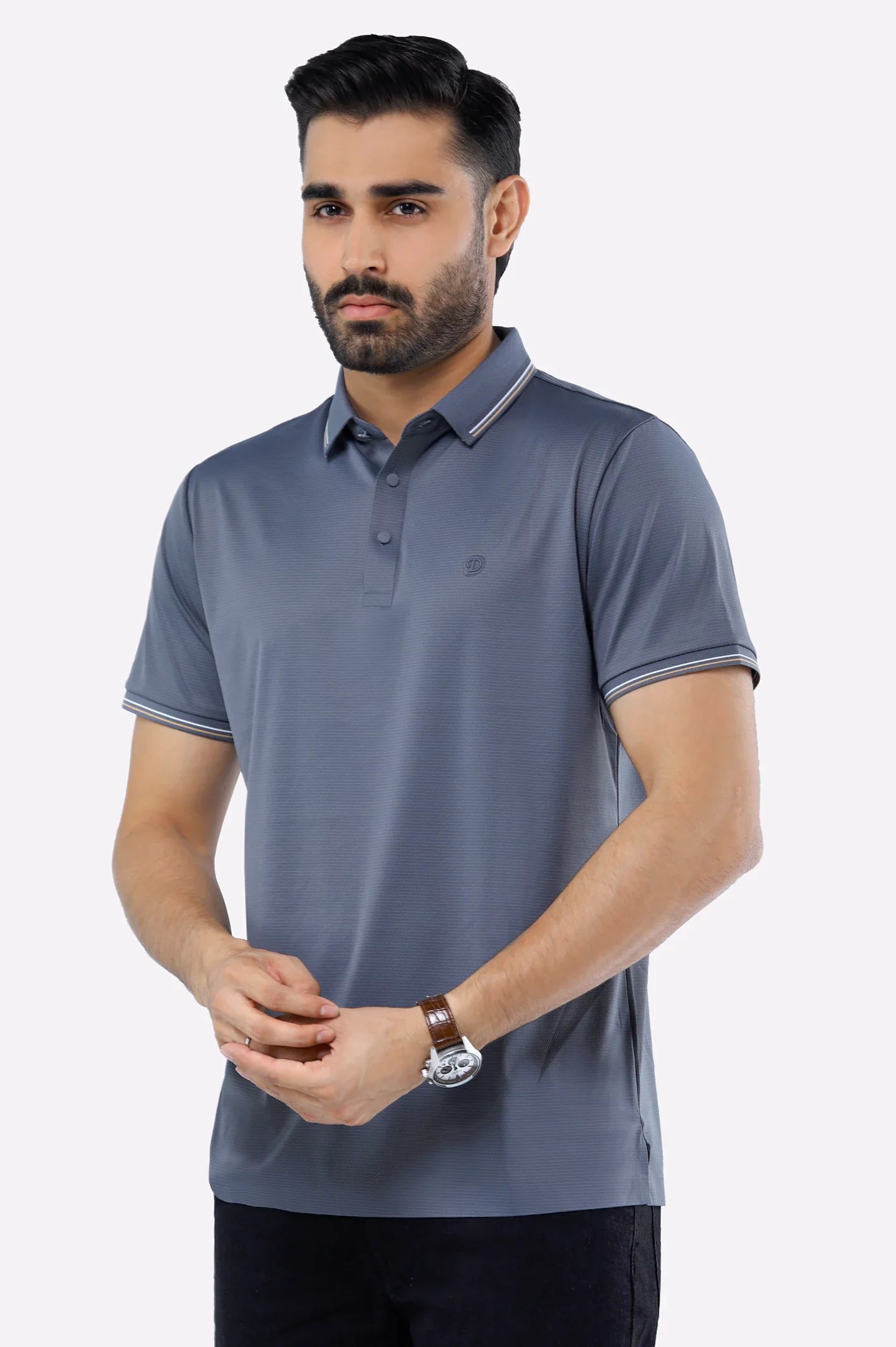 Dark Grey Dry Fit Polo