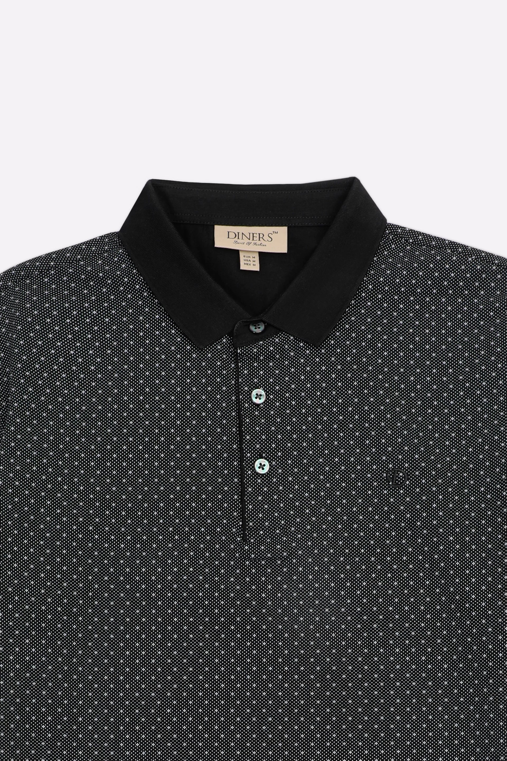 Grey Printed Polo