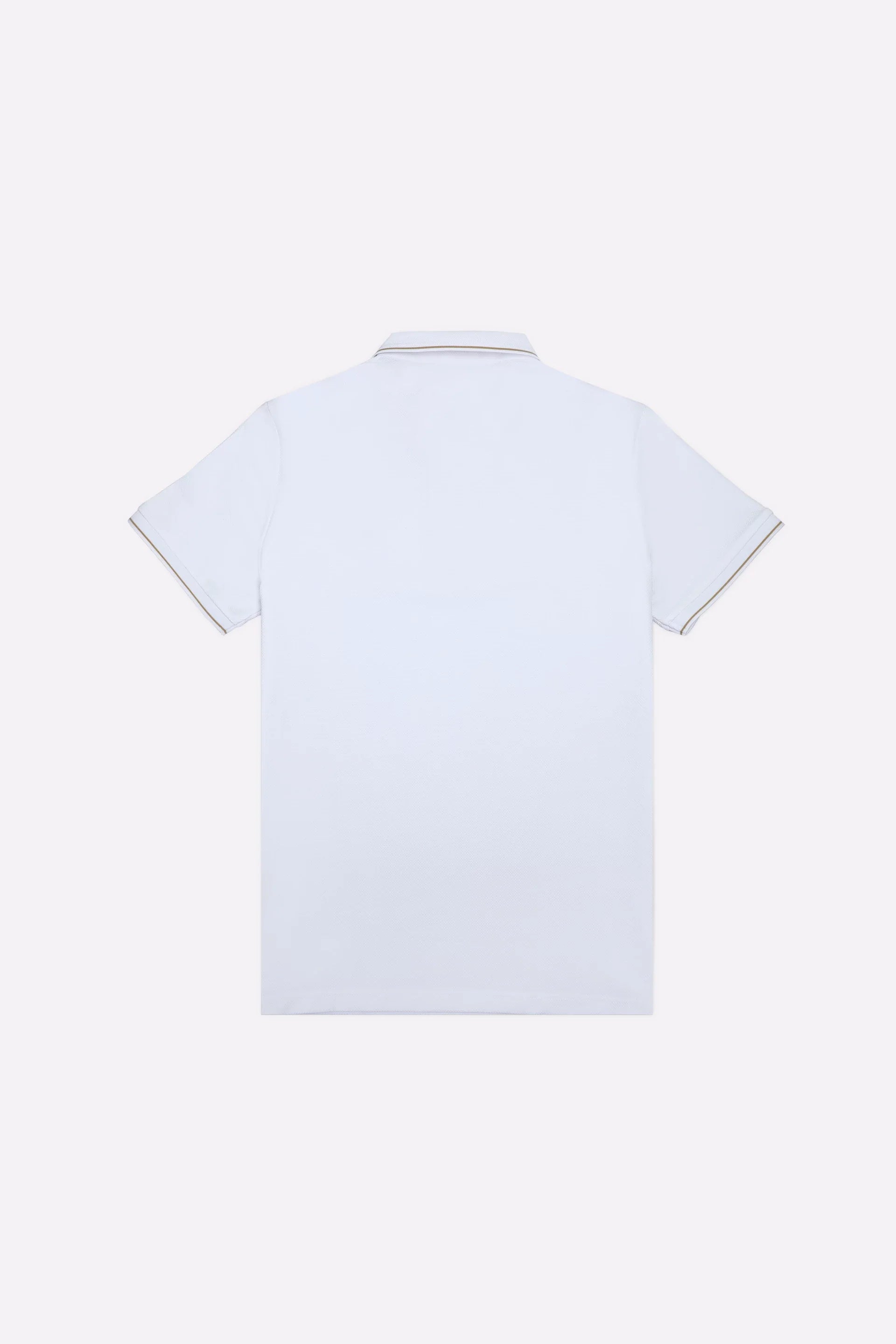 White Basic Mercerized Polo