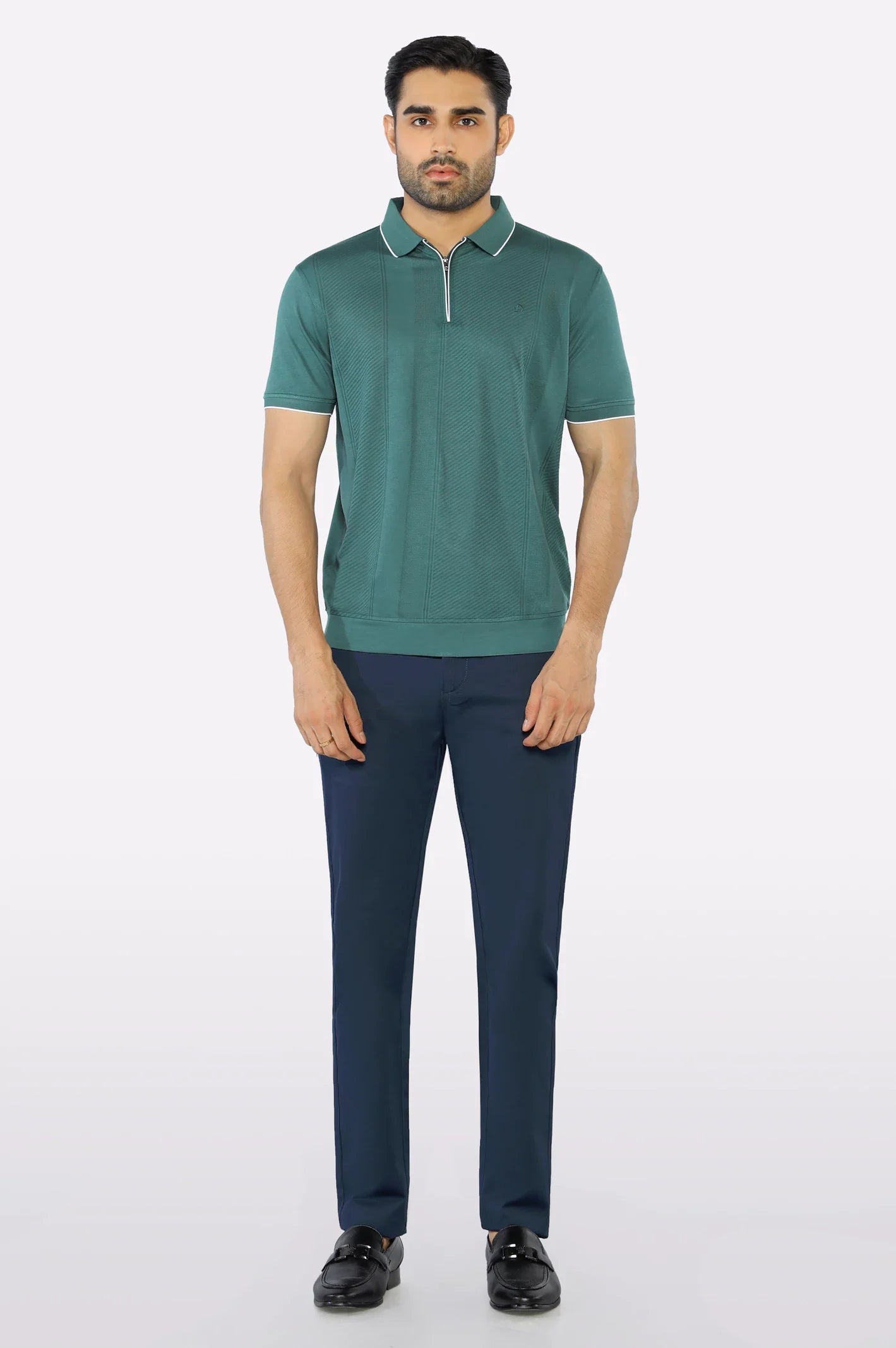 Dark Green Mercerized Polo