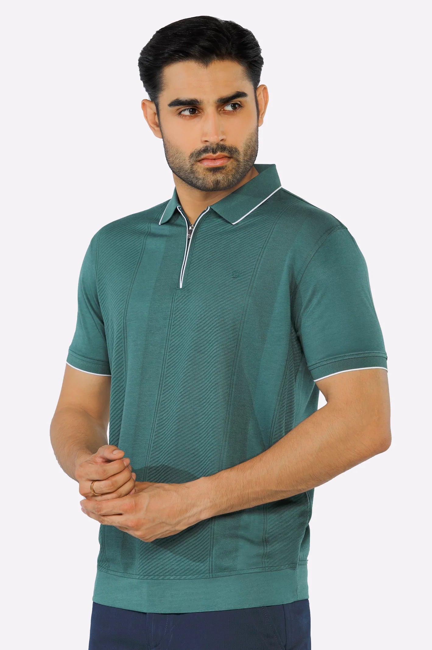 Dark Green Mercerized Polo
