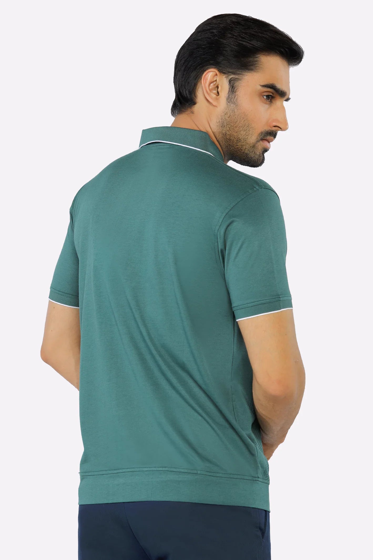 Dark Green Mercerized Polo