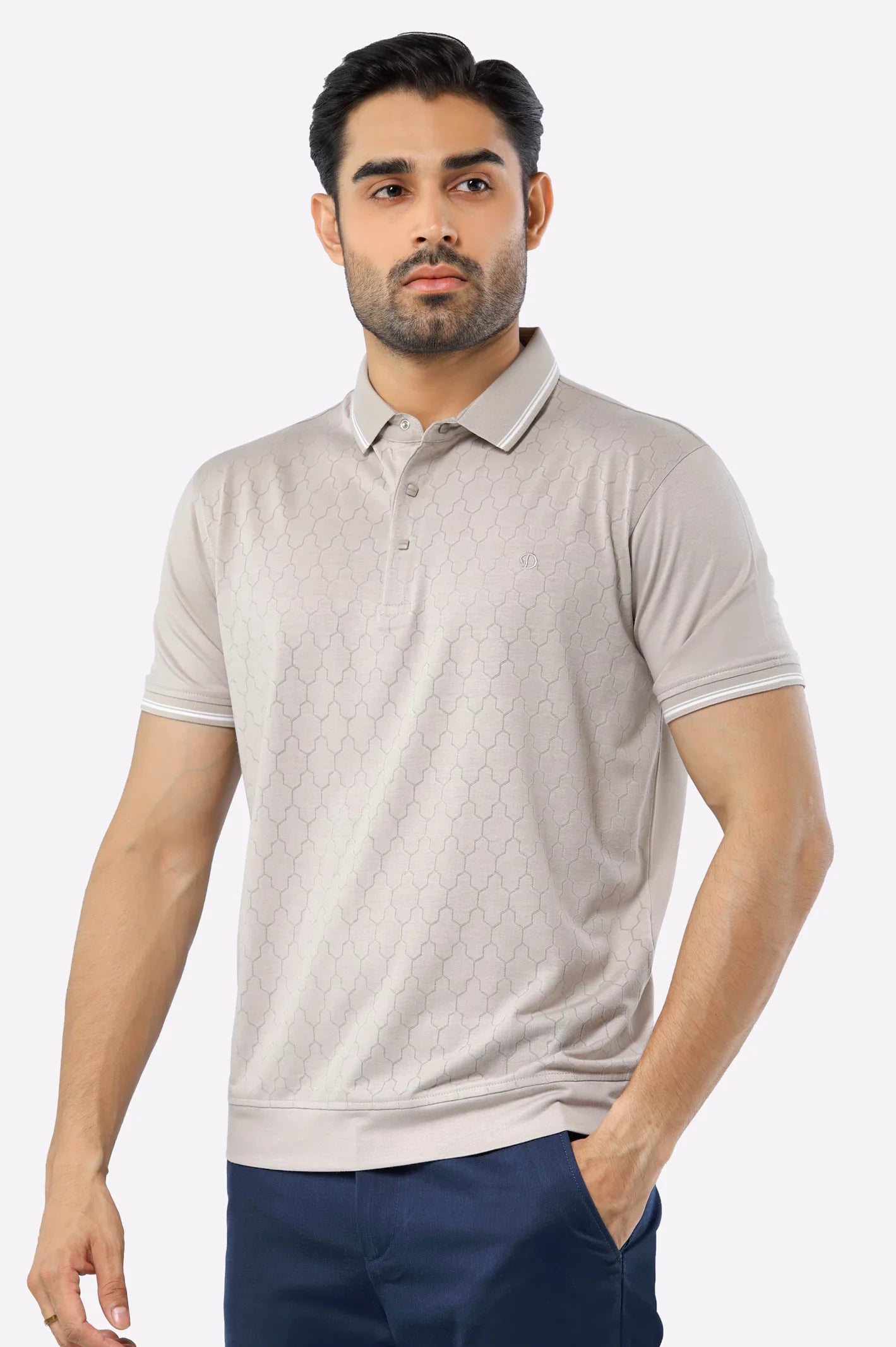 Sand Mercerized Polo