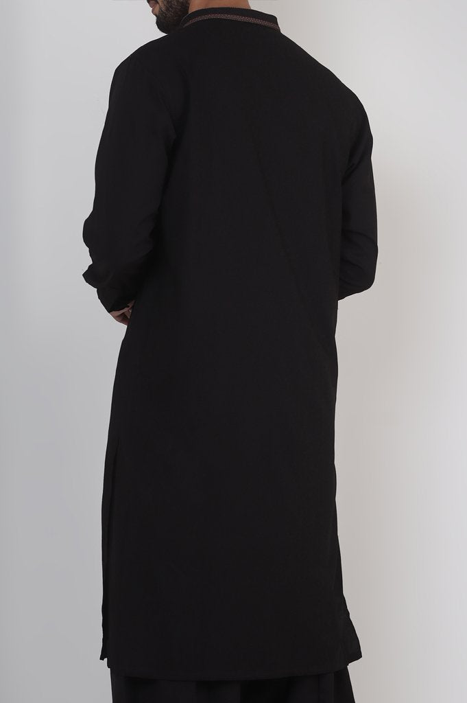 Formal Shalwar Suit for Men SKU: EG2755-Black - Diners