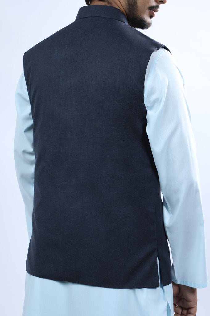 Waist coat For Men-GA3372-D-Grey