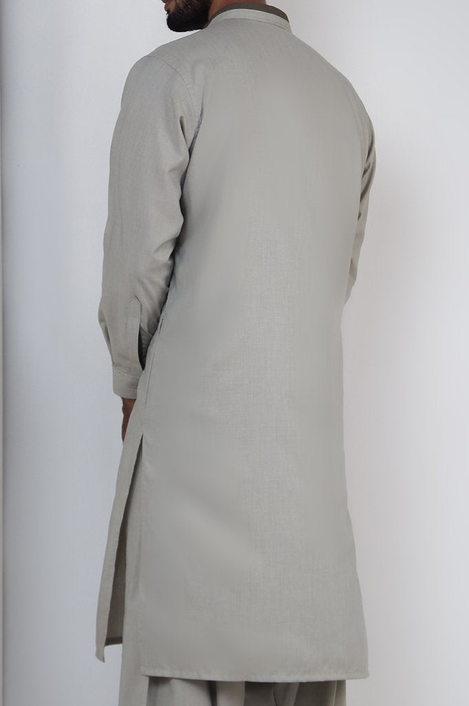 Formal Shalwar Suit for Man SKU: EG2783-Grey - Diners