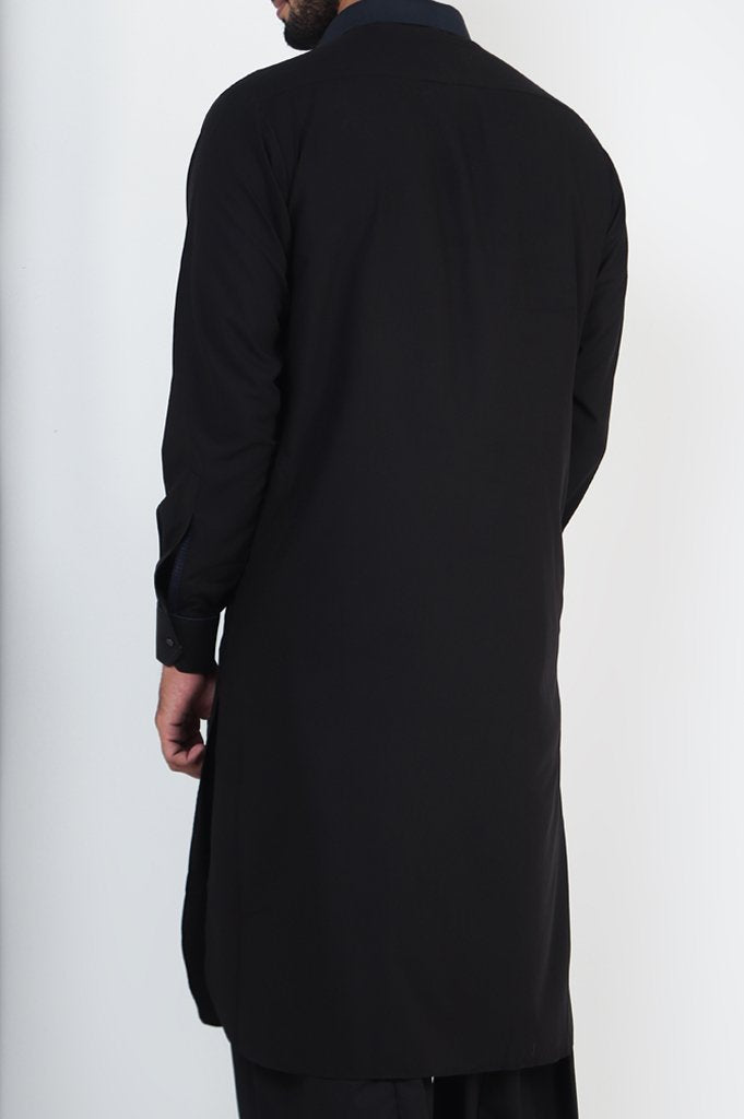Formal Shalwar Suit for Men SKU: EG2769-Black - Diners