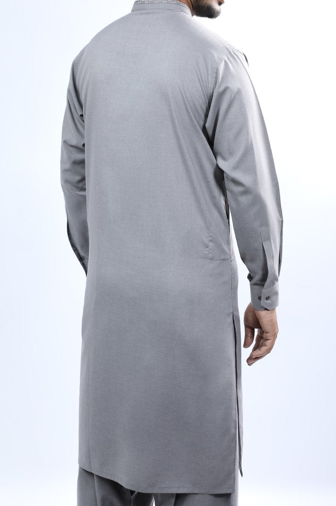 Formal Shalwar Suit for Men EG2593-L-Grey - Diners