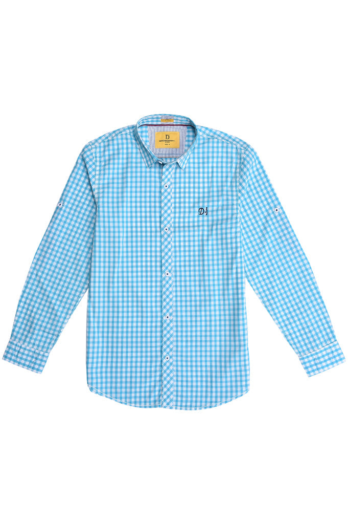 Boys Casual Shirt SKU: KBB 0241 AQUA - Diners