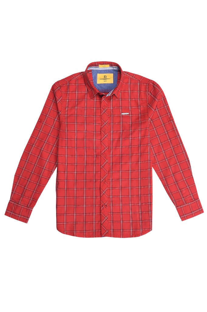 Boys Casual Shirt In Green SKU: KBB 0240 Red - Diners