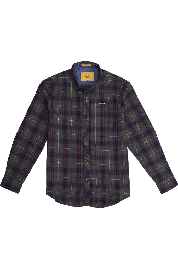 Boys Casual Shirt SKU: KBB 0243 Green - Diners