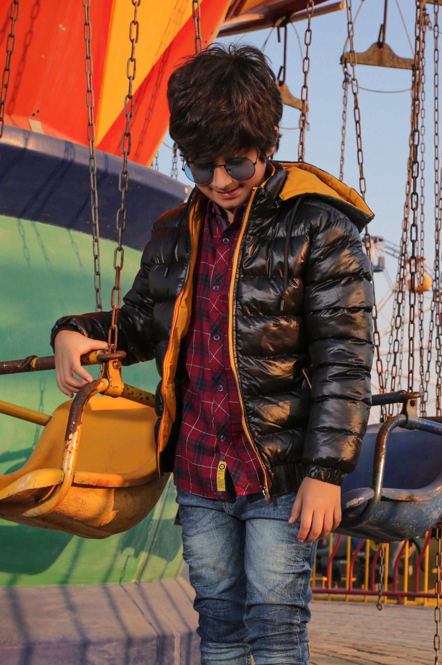 Boys Jacket In Black SKU: KBF-0053-BLACK - Diners