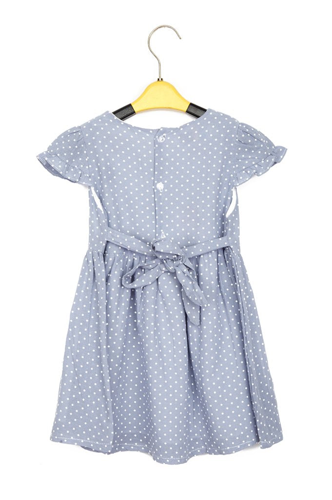 Girls Frock in Rust - KGL-0273-Grey - Diners