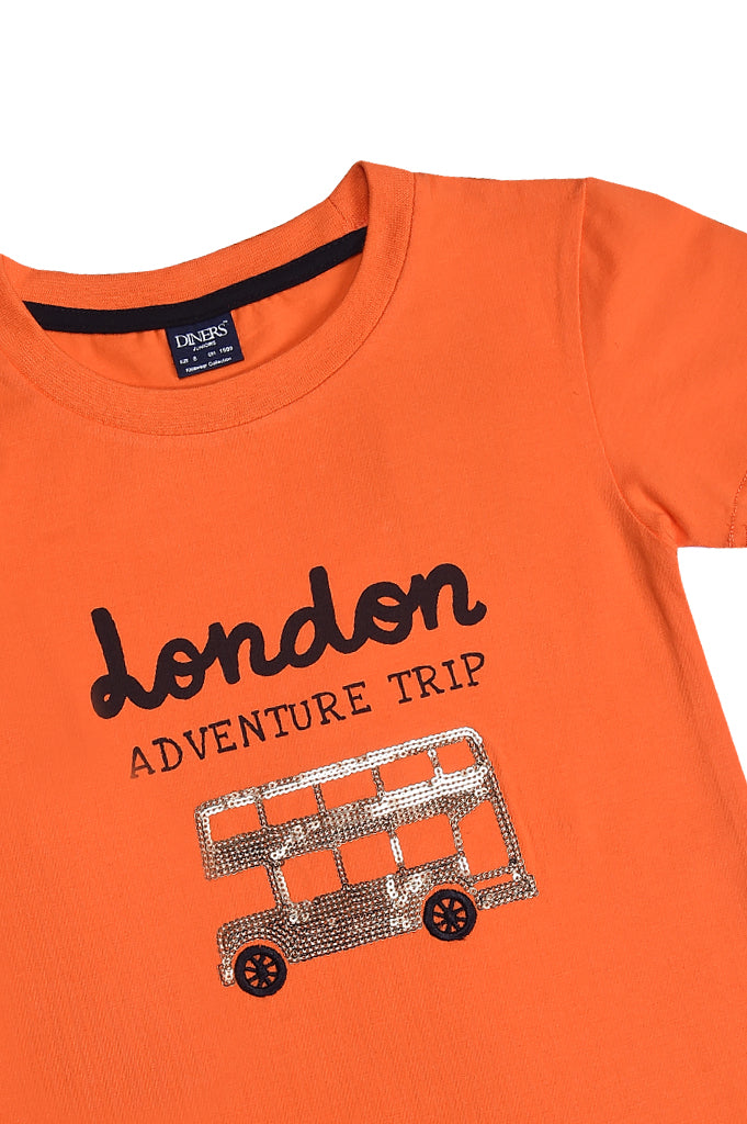 Girls In SKU: KGA0177- ORANGE - Diners