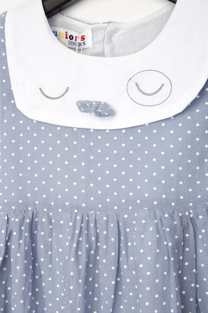 Girls Frock in Rust SKU: KGL-0273-Grey - Diners