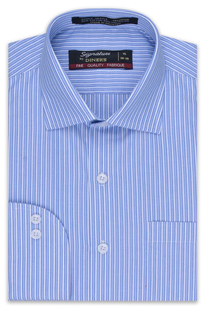 Formal Man Shirt in Blue SKU: AB19521-Blue - Diners