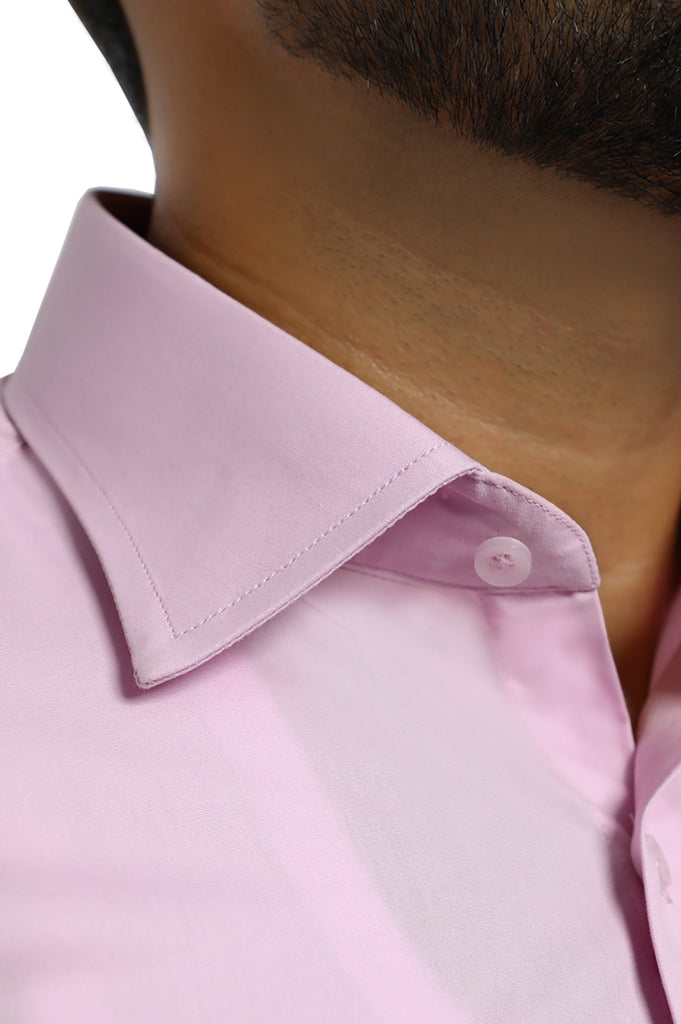 Formal Plain Shirt in Pink SKU: AB203-PINK - Diners