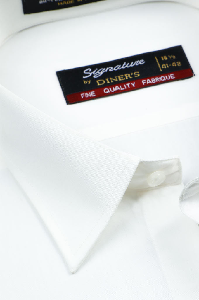 Formal Plain Shirt  SKU: AB205-WHITE - Diners