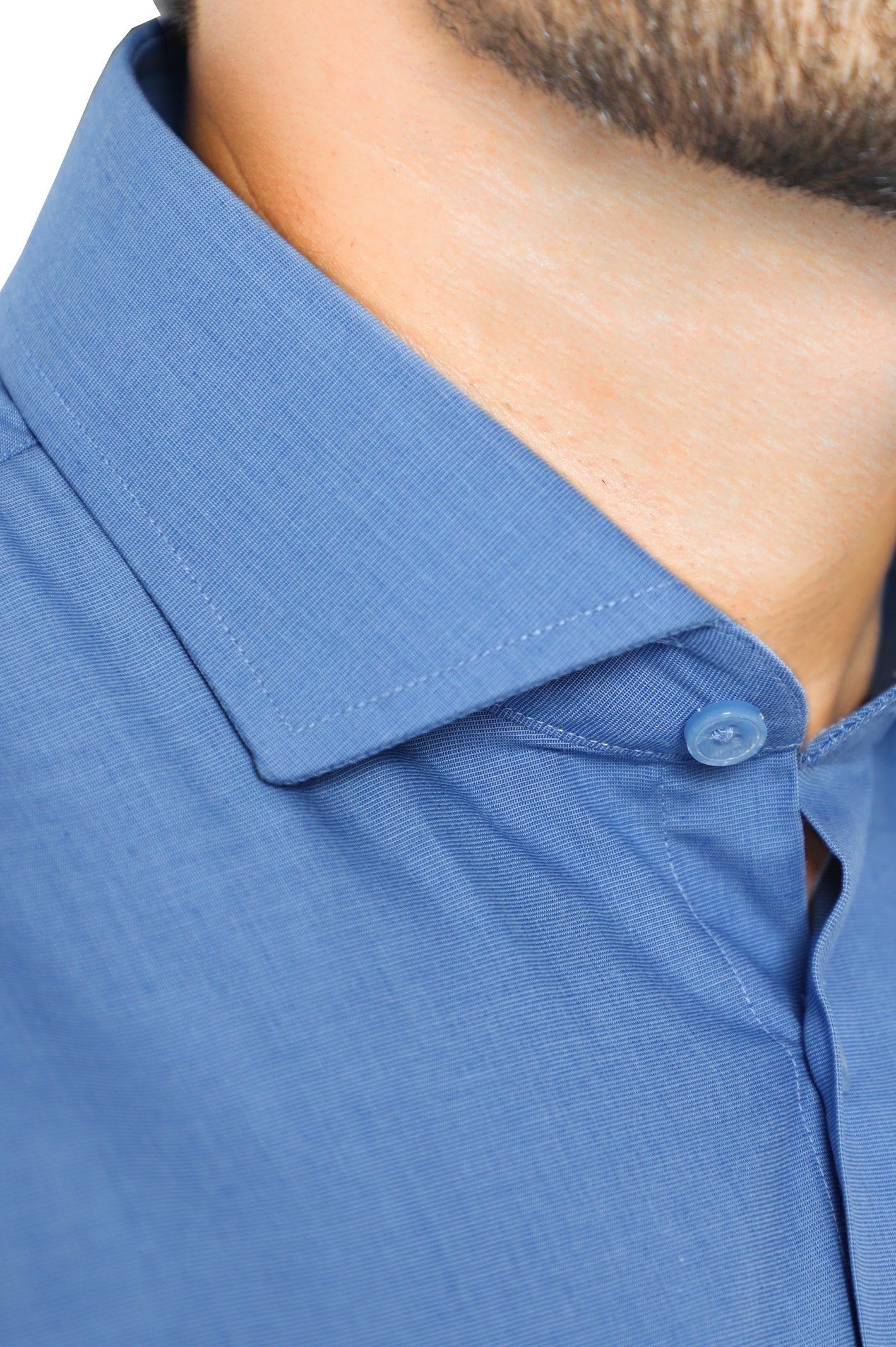 Formal Plain Shirt in Blue SKU: AB206-BLUE - Diners