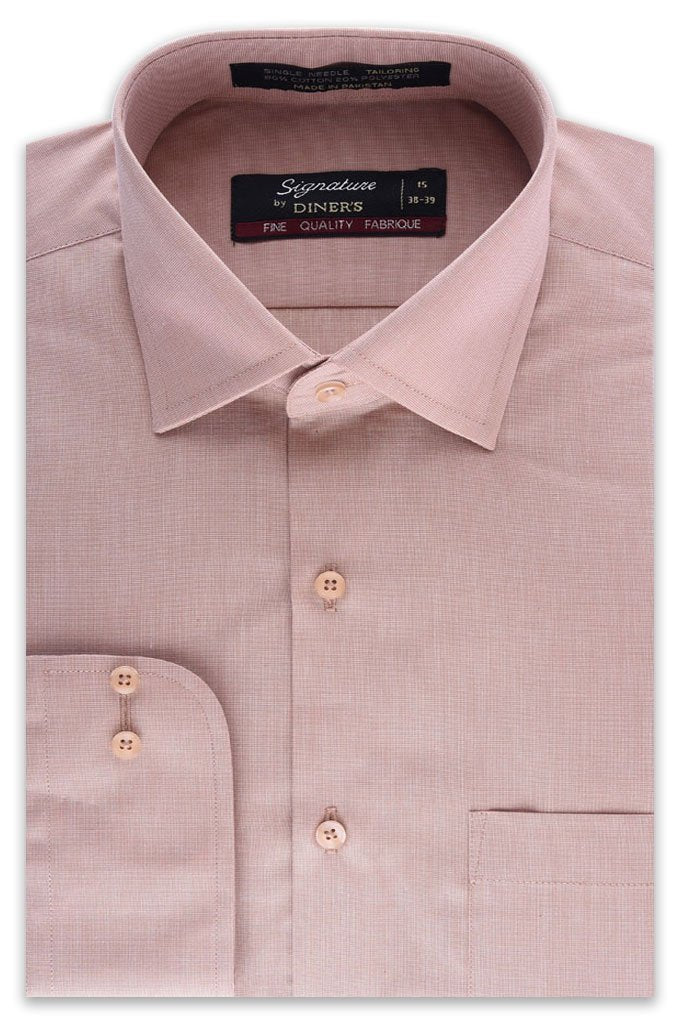 Formal Plain Shirt in D-Fawn SKU: AB206-D-FAWN - Diners