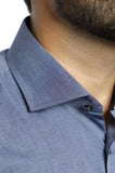 Formal Plain Shirt in D-Grey SKU: AB206-D-GREY - Diners