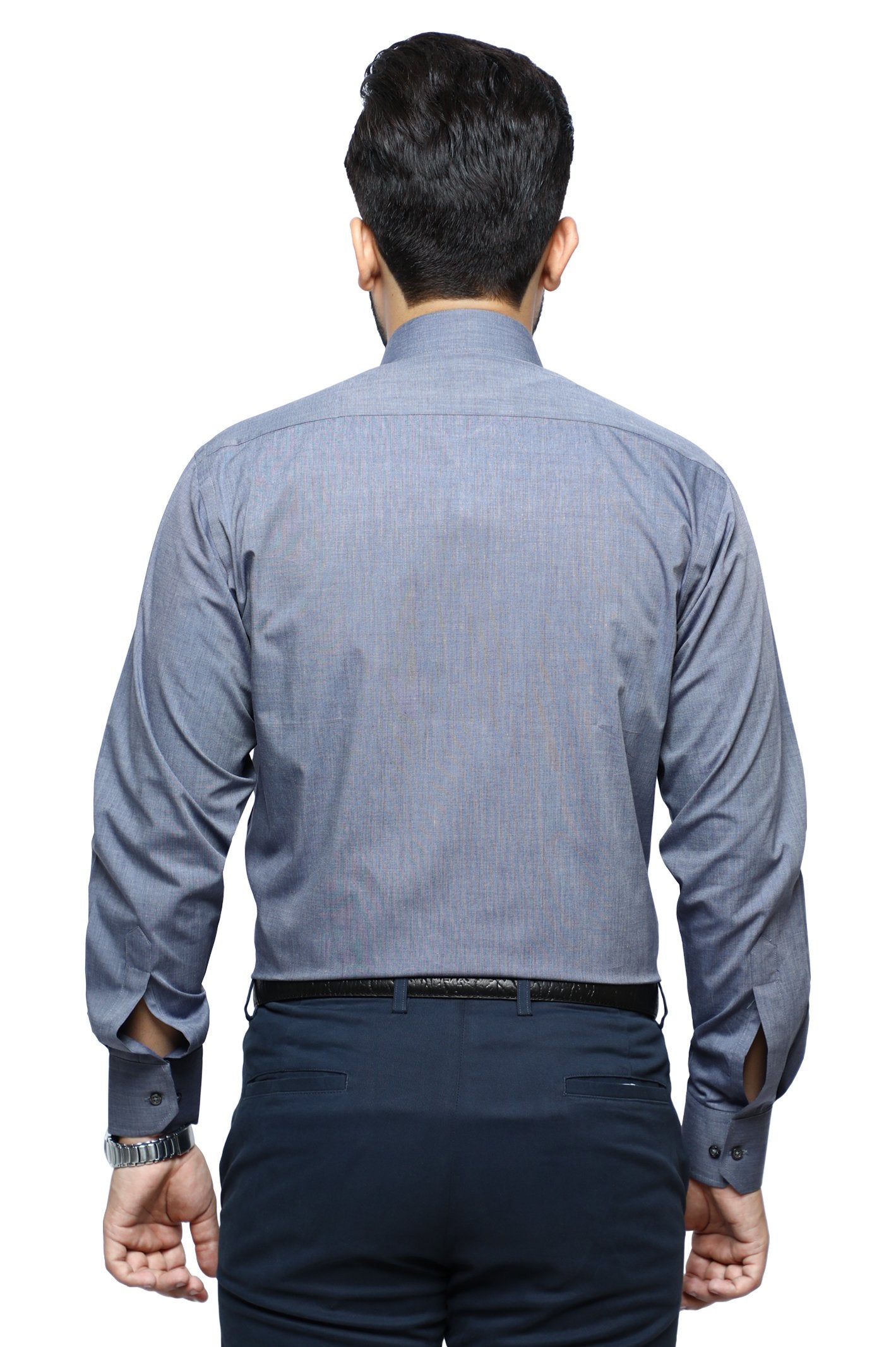 Formal Plain Shirt in D-Grey SKU: AB206-D-GREY - Diners
