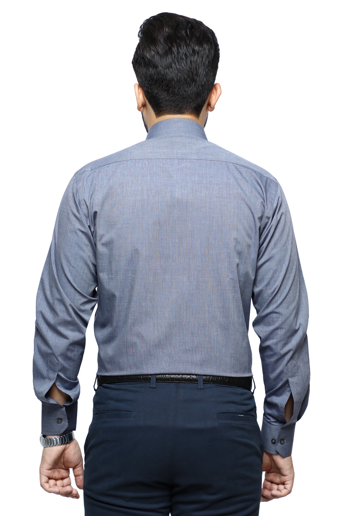 Formal Plain Shirt in D-Grey SKU: AB206-D-GREY - Diners