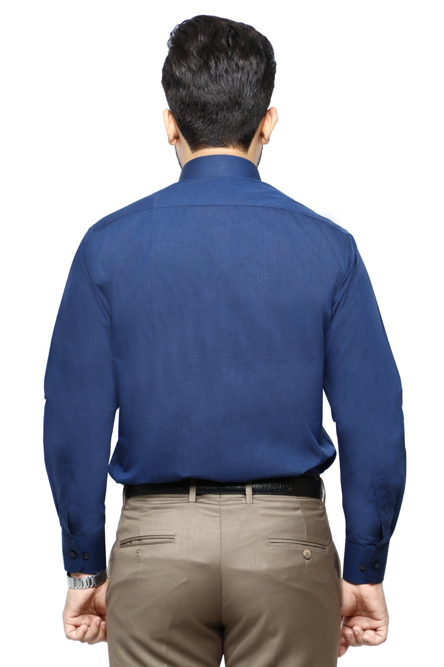 Formal Plain Shirt in N-Blue SKU: AB206-N-Blue - Diners