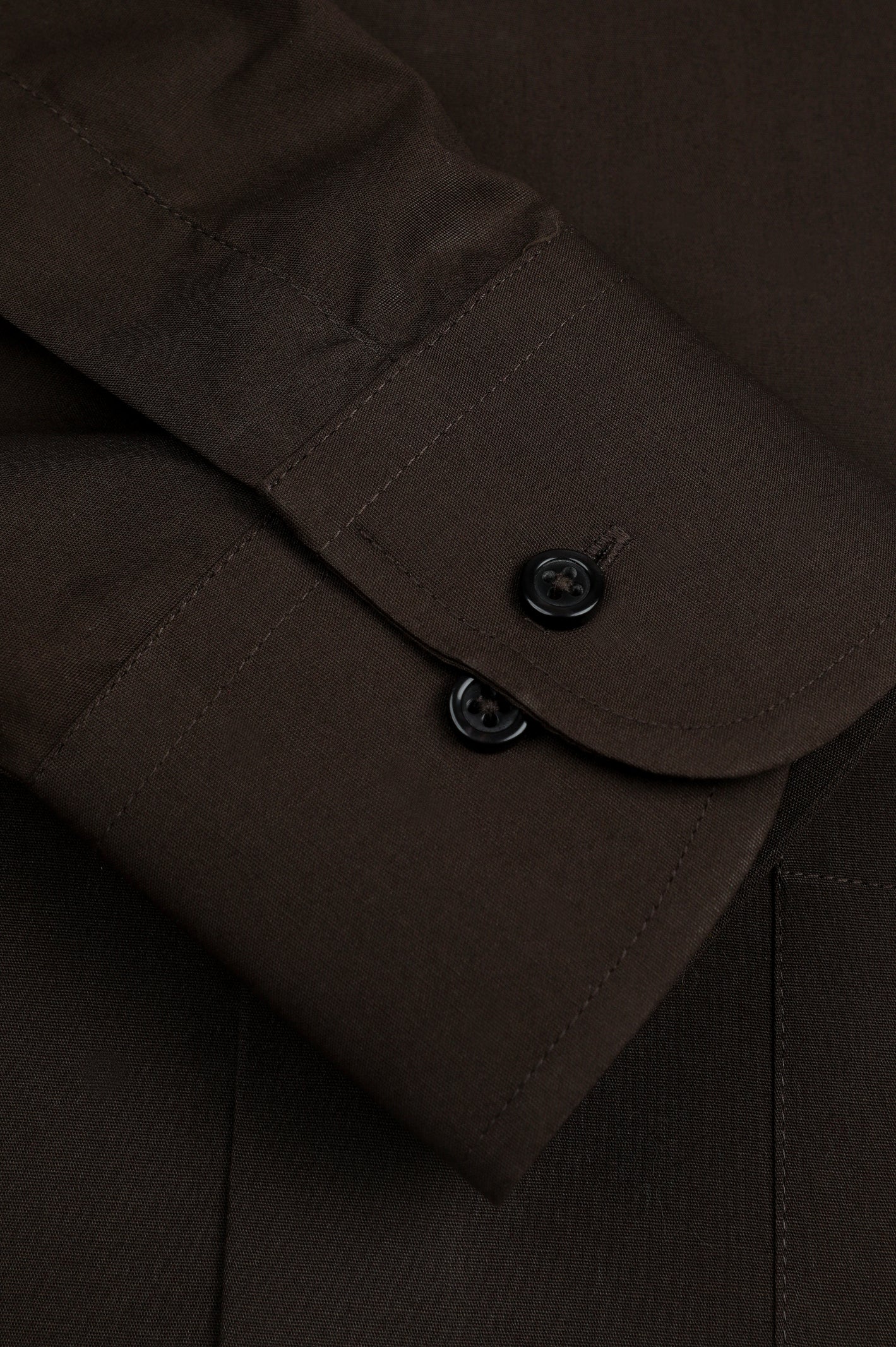 Brown Plain Formal Shirt