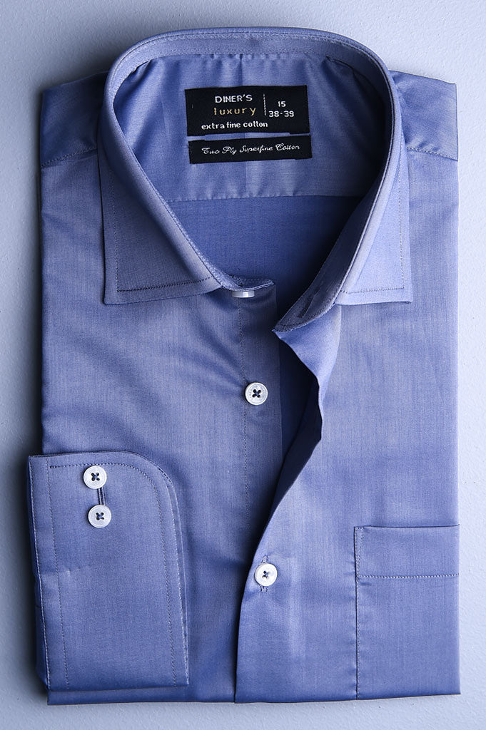 Formal Men Shirt in D-Blue SKU: AD18520-D-BLUE - Diners