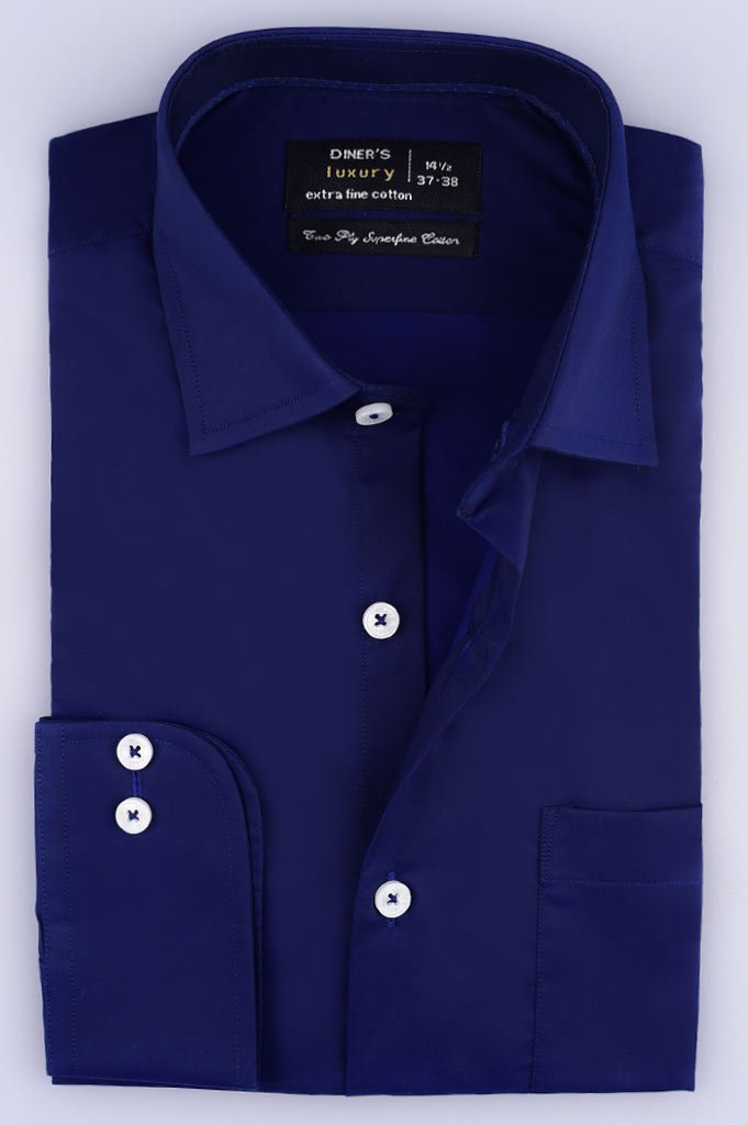 Formal Men Shirt SKU: AD18520-N-BLUE - Diners