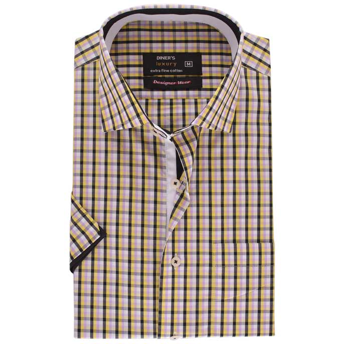 Formal Men Shirt in Multi Color (Half Sleeves) SKU: AD12706-MULTI - Diners