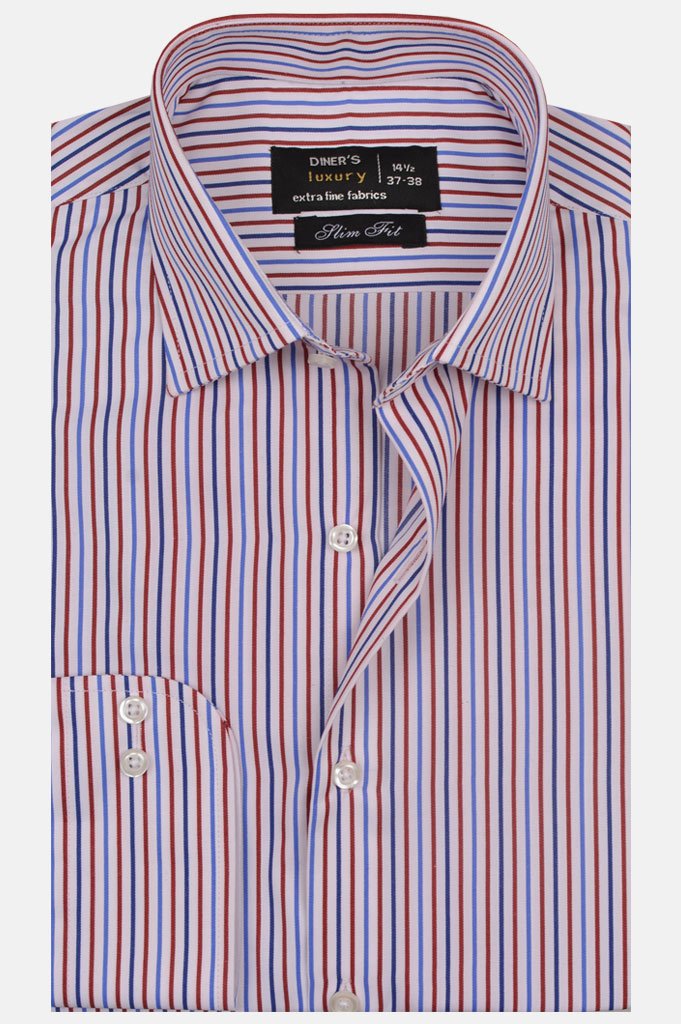 Formal Man Shirt SKU: AD19192-Maroon - Diners