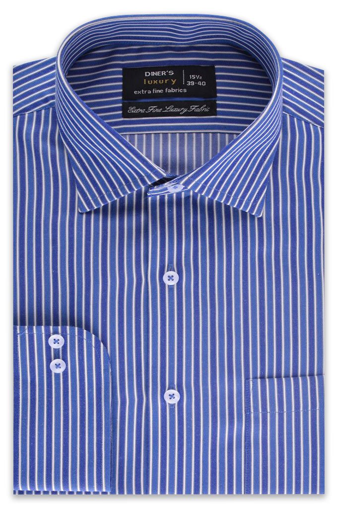 Formal Shirt in Blue SKU: AD19214-BLUE - Diners