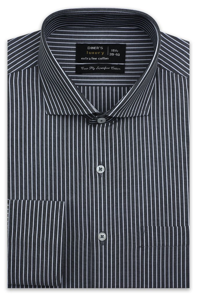 Formal Man Shirt in D-Grey SKU: AD19262-D-GREY - Diners