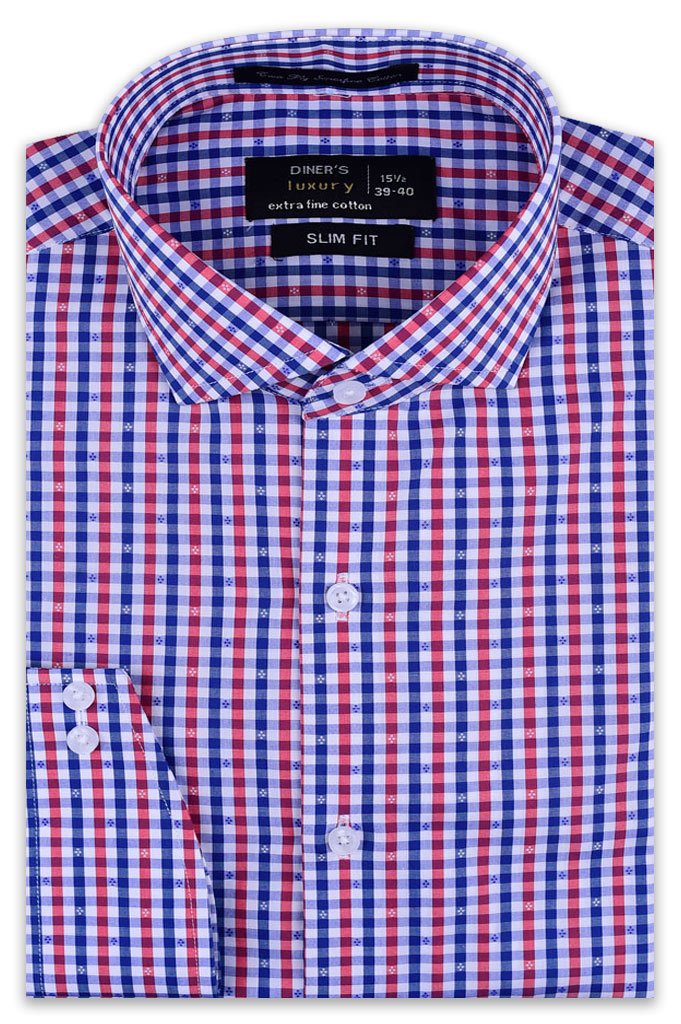 Formal Man Shirt SKU: AD19504-Blue - Diners