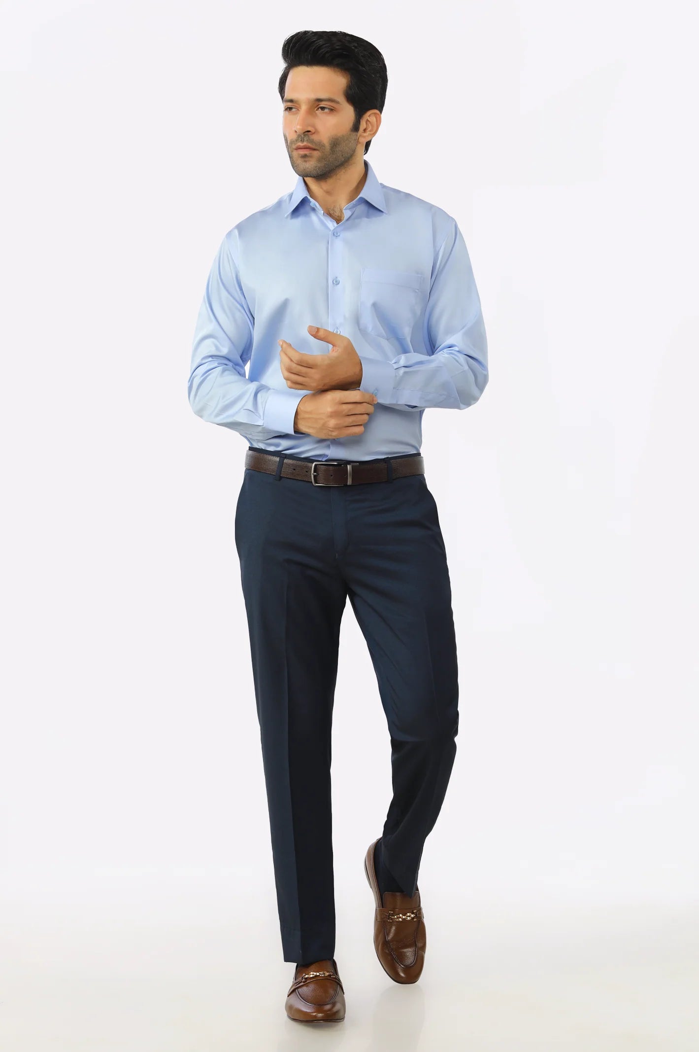 Sky Blue Formal Shirt From Diners