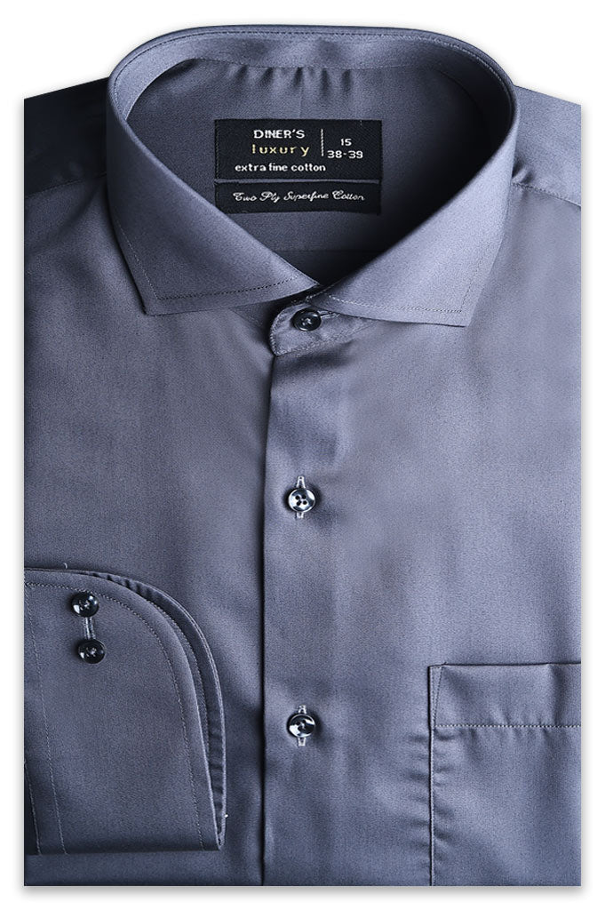 Formal Shirt for Man In Black SKU: AD5074-D-Grey - Diners