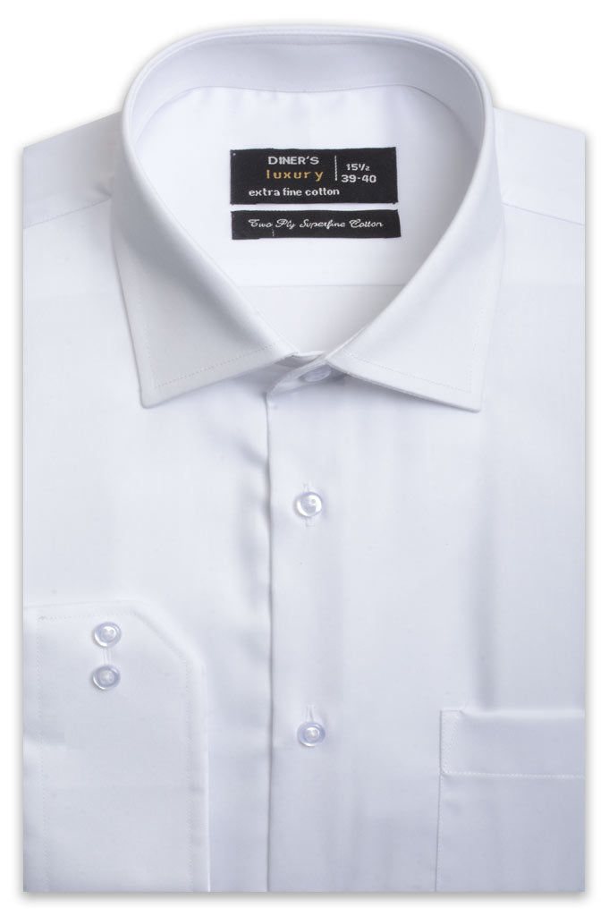 Formal Shirt for Man In White SKU: AD5074-White - Diners